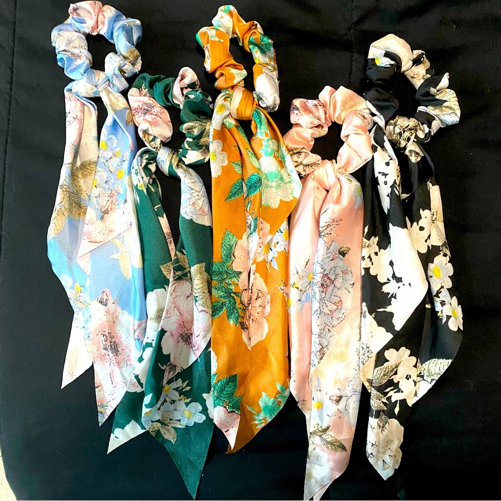 Scarf scrunchie set